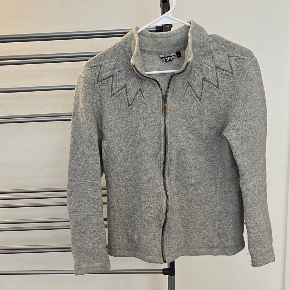 Gray Zip-Up Jacket